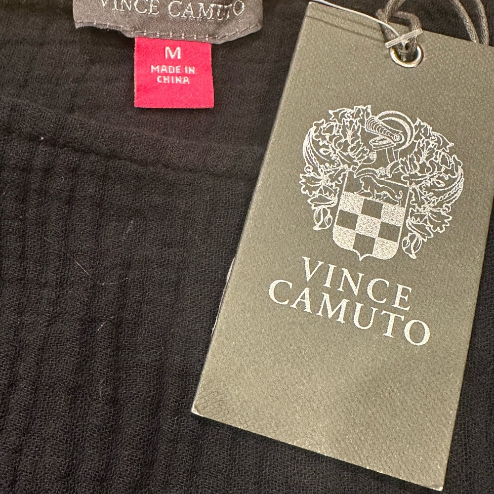 Vince Camuto Summer Heat Smocked Gauze Top, Size Medium. - Picture 6 of 11